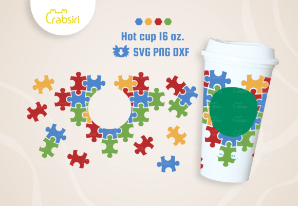Autism Puzzle Piece Hot Cup 16oz SVG: A Craft & Graphics Review