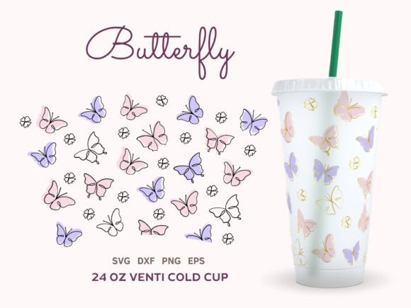Butterfly Cold Cup Wrap SVG: Graphics & Crafts Review
