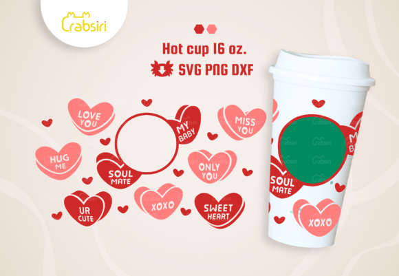 Candy Heart Hot Cup 16oz SVG: Graphics & Crafts Review