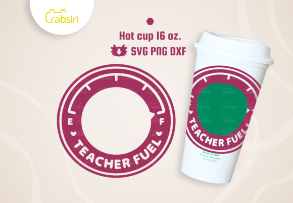 Cute Teacher Fuel Hot Cup 16oz SVG: Real Stitch Review