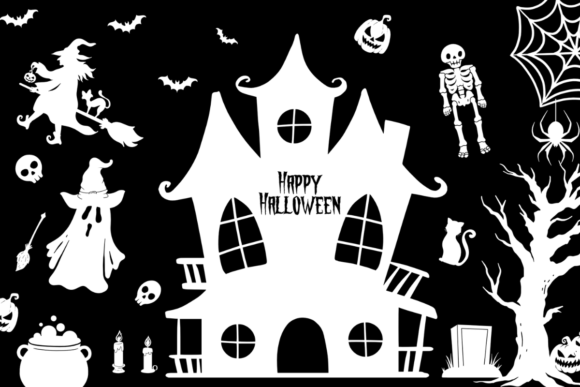 Halloween Silhouette Tumbler Wrap SVG Graphics Review