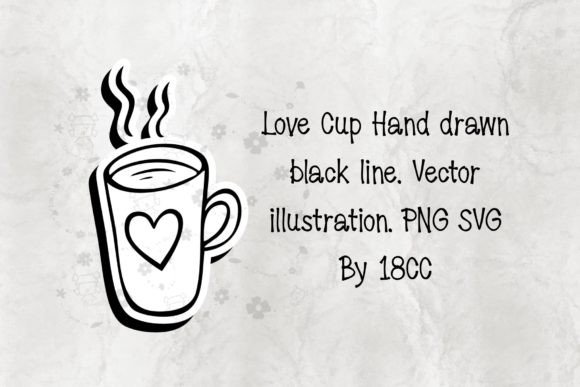 Love Cup PNG SVG: Graphics for Crafts and Digital Products