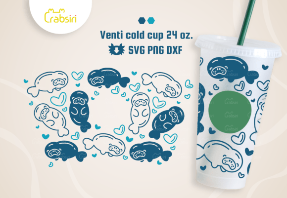 Manatee Venti Cold Cup SVG: A Craft Graphics Review
