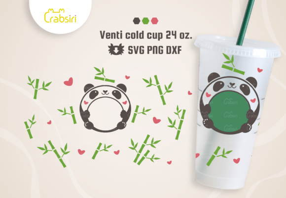 Panda Venti Cold Cup 24oz SVG: Real Embroidery Review