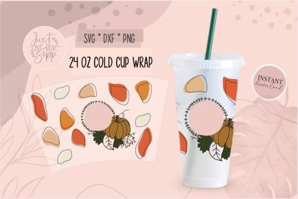 Pumpkin Tumbler Wrap Svg: A Graphic for Crafts & Content
