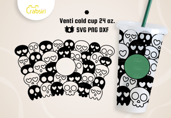 Skull Pattern Venti Cup SVG: Graphics & Crafts Review