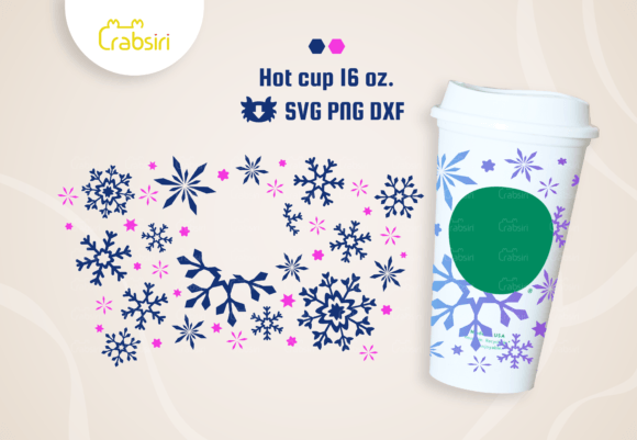 Snowflake Hot Cup 16oz SVG: Graphics & Crafts Review