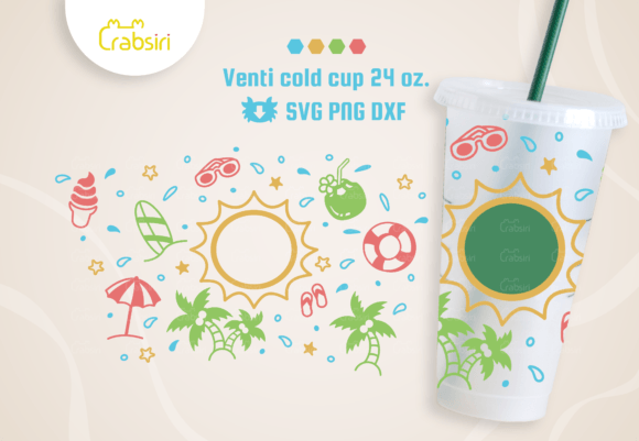 Summer Venti Cold Cup 24oz SVG: Graphics & Crafts Review