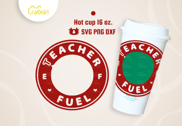Teacher Fuel Hot Cup 16oz SVG: Graphics & Crafts Review